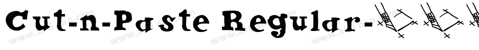 Cut-n-Paste Regular字体转换